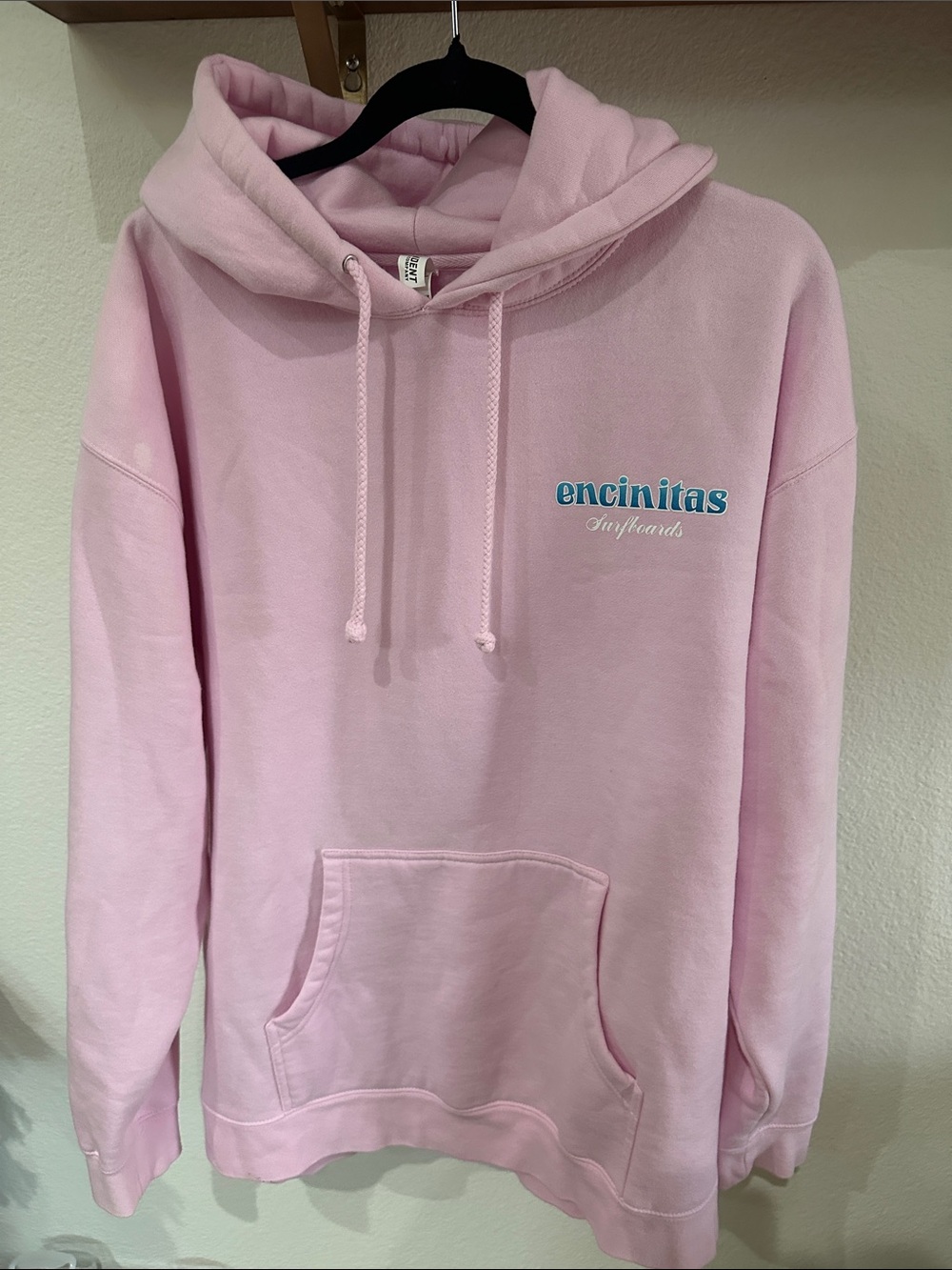 Encinitas Surfboards XL Unisex Pink Hoodie